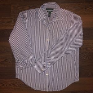 Lauren Ralph Lauren Blue and White Stripped Shirt